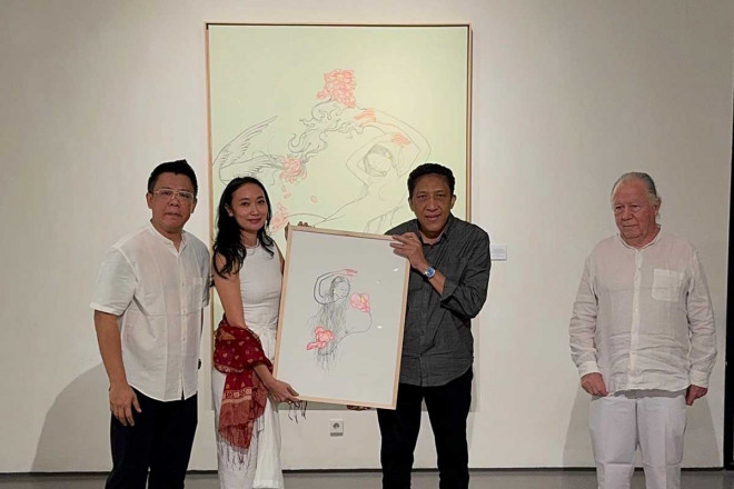 Pembukaan pameran tunggal Satya Cipta