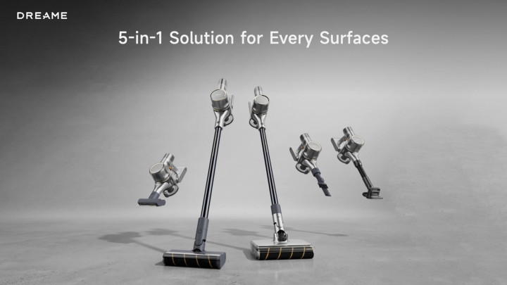 Dreame V18S Aqua Meluncur, Vakum 5-in-1