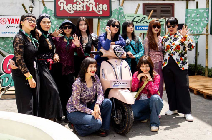 Riding Unik ala Komunitas Grand Filano di Momen Hari Kartini