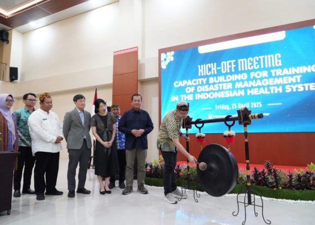  Kemenkes dan Korea International Cooperation Agency luncurkan proyek Capacity Building for Training of Disaster Management in the Indonesian Health System.  (Foto: Dok. Birkom Kemenkes)