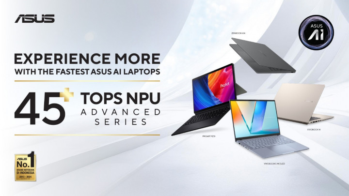 Asus Gelar Laptop AI Paling Lengkap