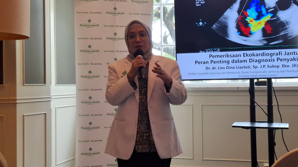 Dr. dr. Lies Dina Liastuti, Sp.J.P.Subsp. Eko. (K). MARS, selaku Dokter Spesialis Jantung dan Pembuluh Darah Subspesialis Jantung dan Pembuluh Darah Ekokardiografi Pondok Indah Heart Center. Dok. Aulia/Medcom
