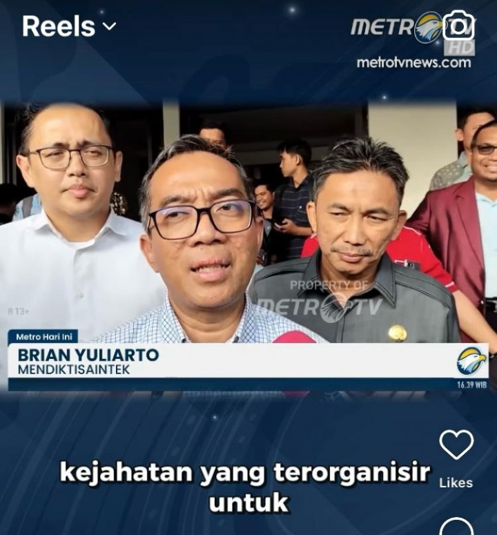 Kecurangan UTBK-SNBT 2025, Mendiktisaintek: Terdapat Kejahatan Terorganisir