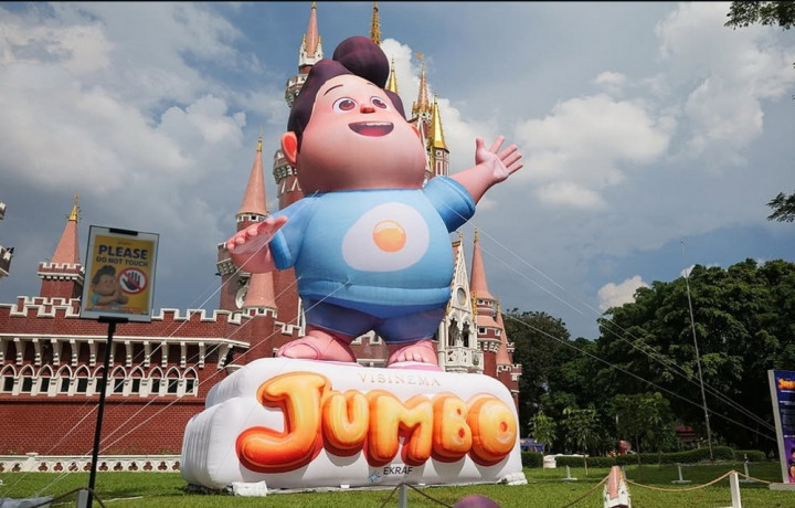 Rayakan 8 Juta Penonton, Film Jumbo Hadirkan Balon Raksasa di CFD