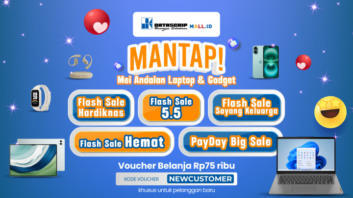 DatascripMall.ID Gelar Promo Mei 2025, Diskon untuk Gadget dan Laptop