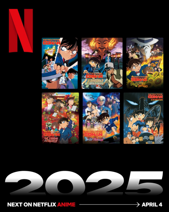Makin Lengkap, Ini Daftar Judul Film Detective Conan yang Hadir di Netflix Bulan Mei