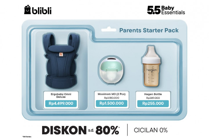 Blibli Double Day 5.5 Bantu Awal Perjalanan New Parents, New Life