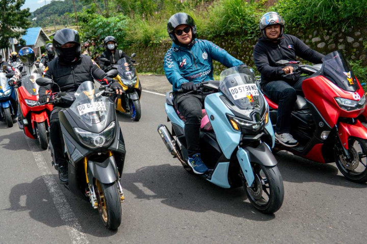 Anak Motor Sulawesi, Touring ke Malino Rayakan Satu Dekade Nmax