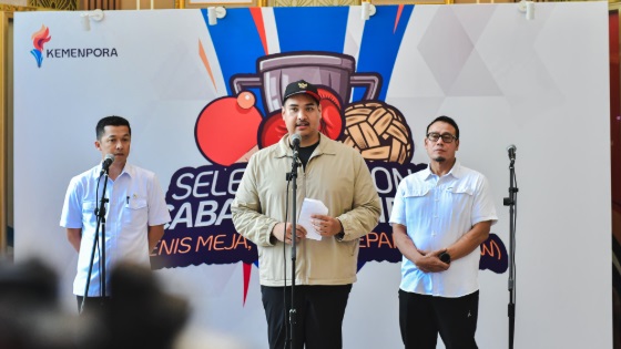 Kemenpora Gelar Seleknas Tenis Meja, Sepak Takraw dan Tinju