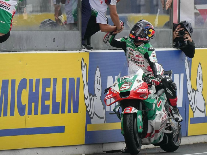 Unggul 19 Detik dari Marquez, Johann Zarco Menangi MotoGP Prancis