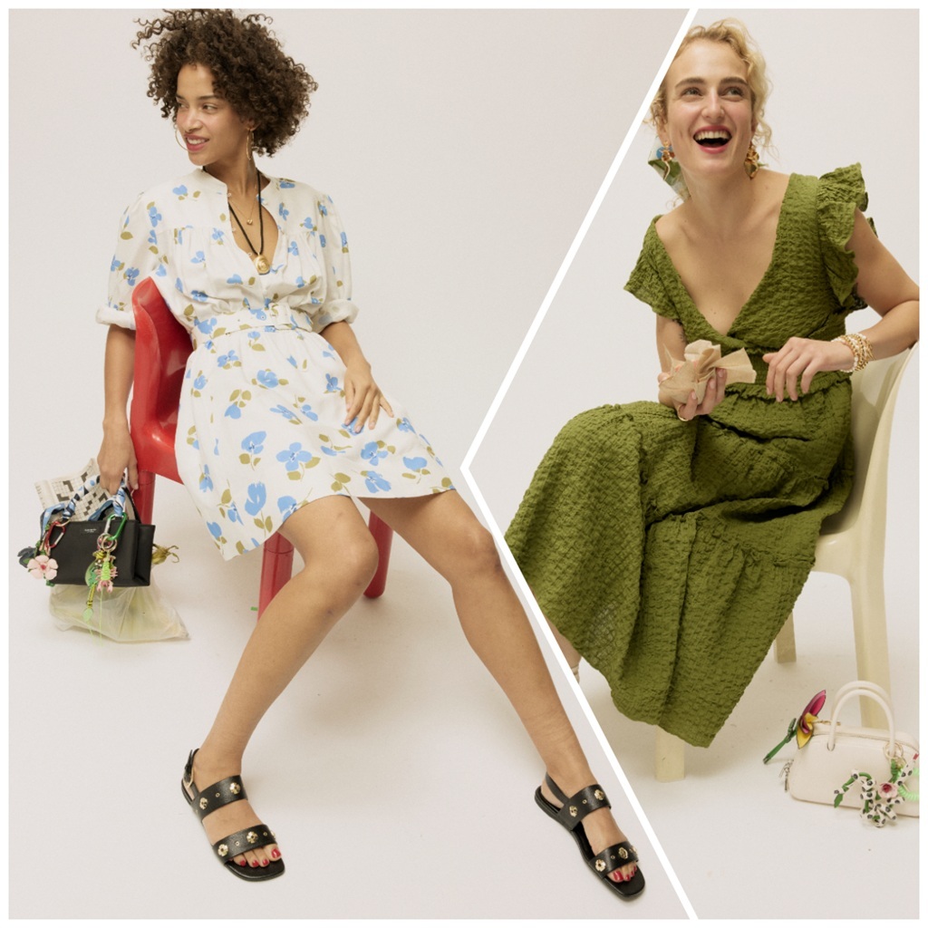 Koleksi ready-to-wear Summer 2025 Kate Spade New York menggabungkan classic grit dan grafis yang kontras. Dok. Ist