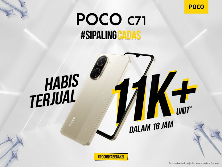 Masih Promo, Poco C71 Laku 11.000 Unit dalam 18 Jam