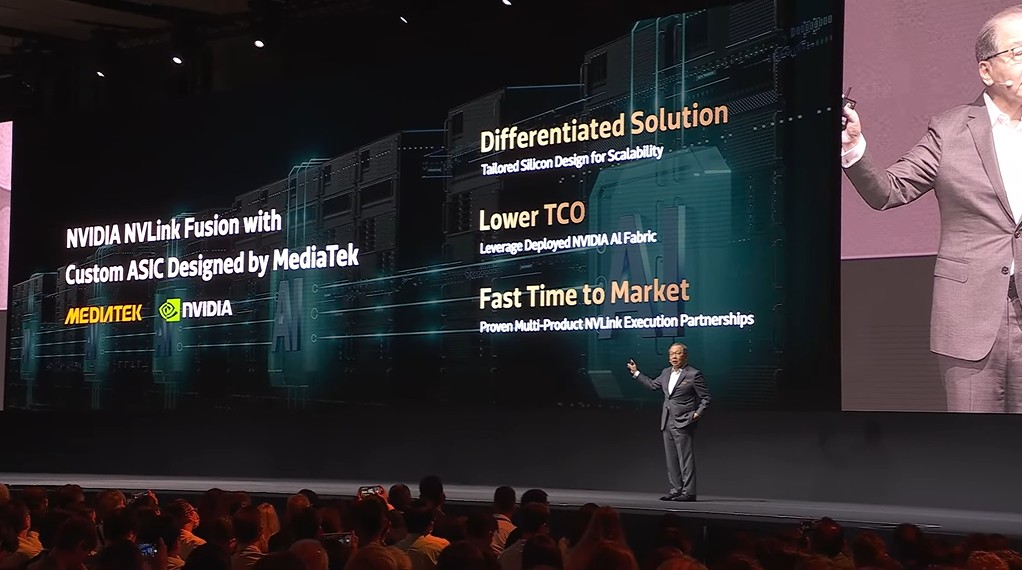 Pengumuman NVLink Fusion dari MediaTek dalam ajang Computex 2025