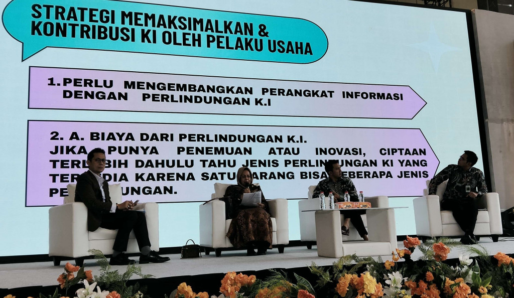 Seminar nasional bertajuk 'Perlindungan Hak Kekayaan Intelektual (HKI) dan Rekordasi Merek serta Kontribusinya dalam Kelangsungan Berusaha' yang diselenggarakan Pascasarjana Magister Ilmu Hukum Universitas Jayabaya, Sabtu 24 Mei 2025.