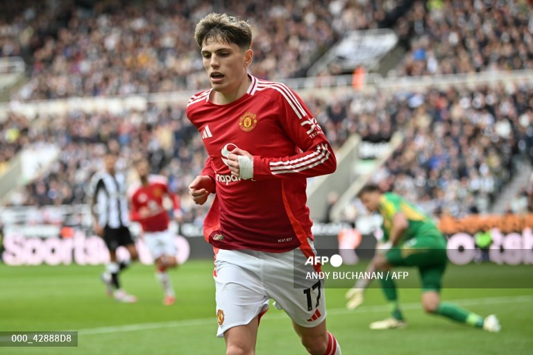 Winger Manchester United, Alejandro Garnacho (AFP/Andy Buchanan)