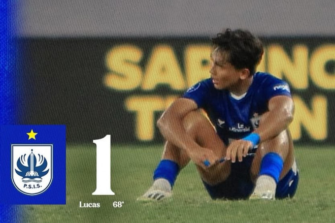 Ekspresi kekecewaan pemain PSIS Semarang, (Foto: Instagram)