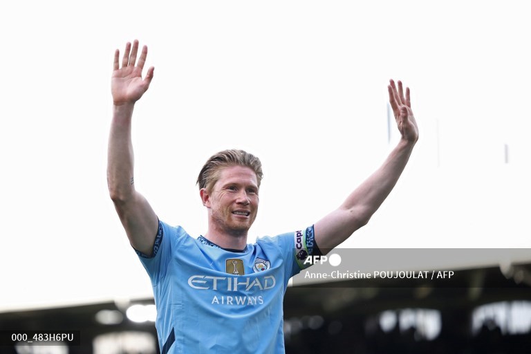 Gelandang Manchester City, Kevin De Bruyne (AFP/Anne-Christine Poujoulat)