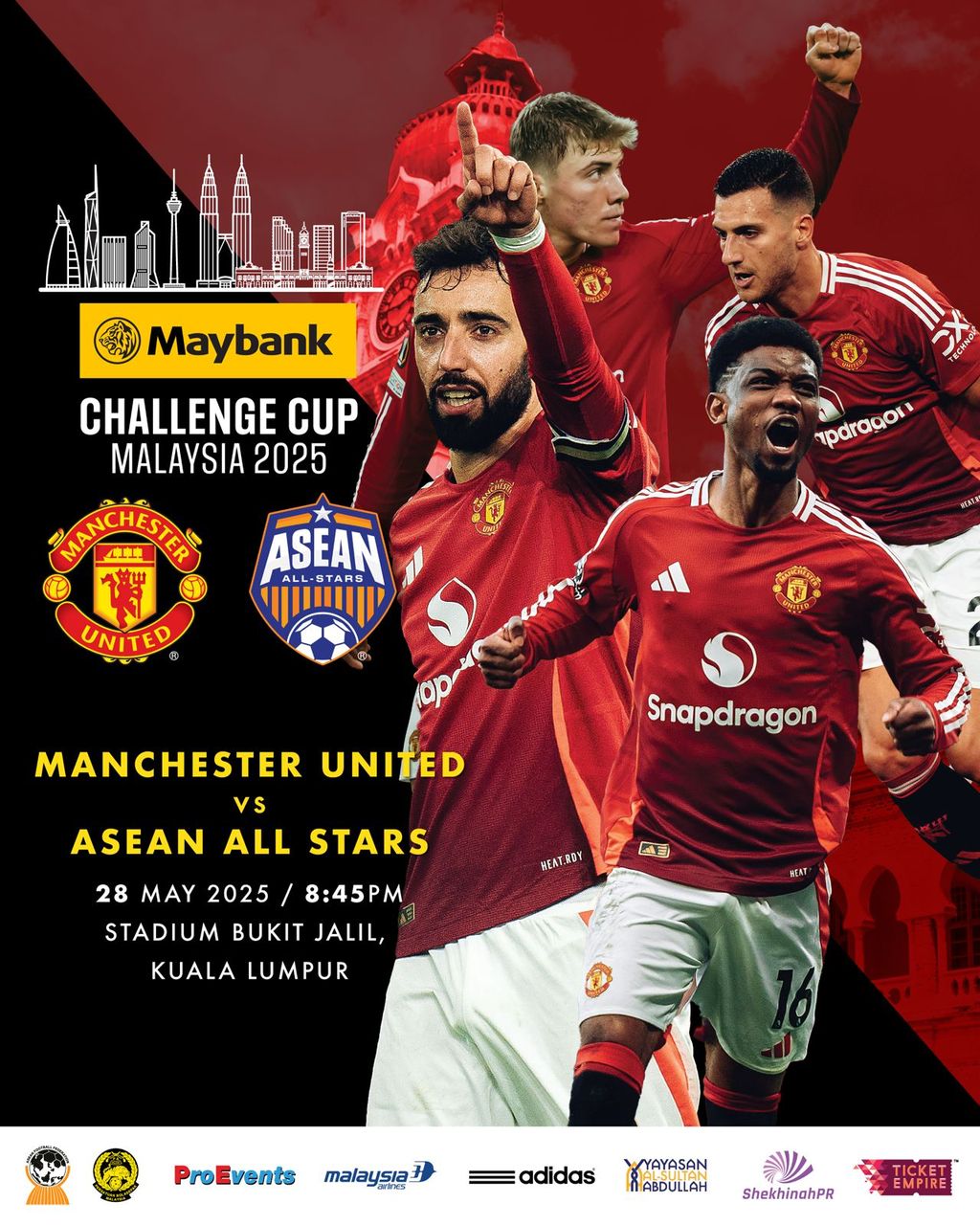 Poster Manchester United vs ASEAN All Stars (ist)