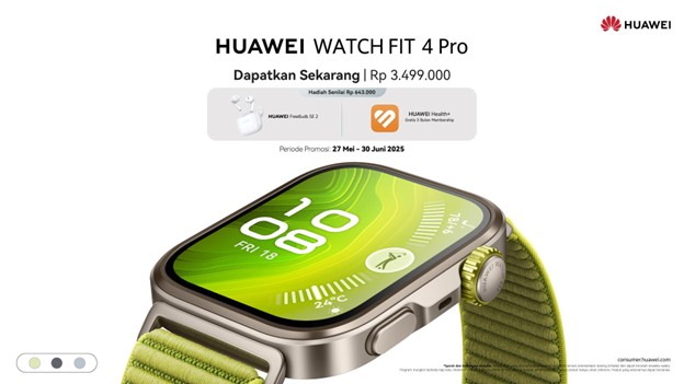 Smartwatch Stylish dan Canggih? HUAWEI WATCH FIT 4 & Pro Pilihan Tepat!