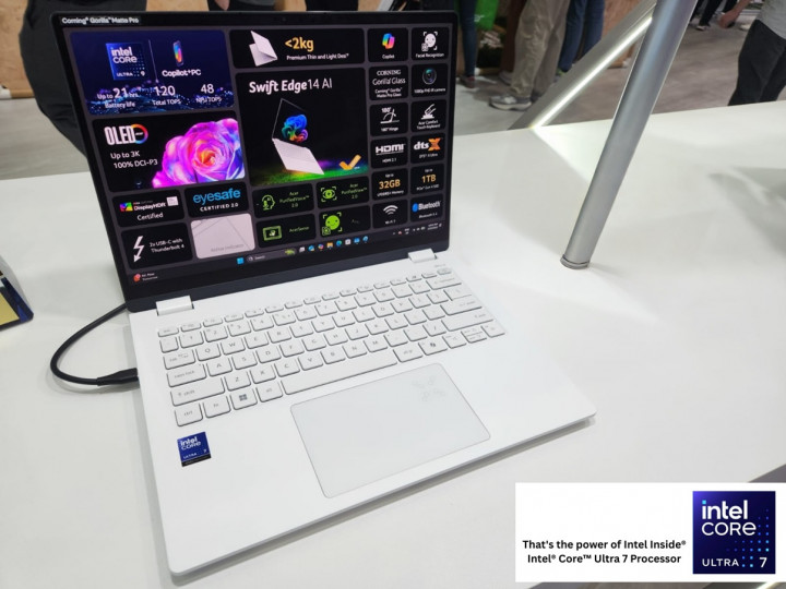 Swift Edge 14 AI, Laptop Spesifikasi Tinggi, Berat Tak Sampai 1Kg!