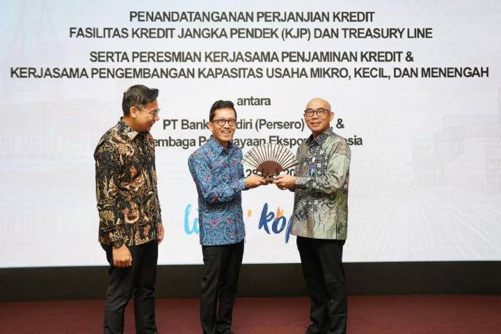 Mandiri dan LPEI Dorong UMKM Ekspor Lewat Kredit Triliunan