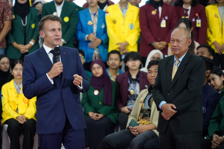 Macron di UNJ, dari Israel-Palestina, Francophonie, hingga Hubungan Prancis-Indonesia