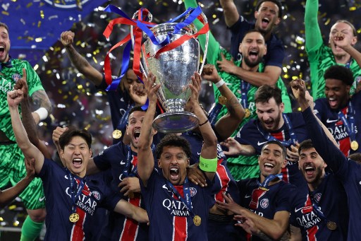 Lumat Inter Milan 5-0, PSG Juara Liga Champions 2024/25