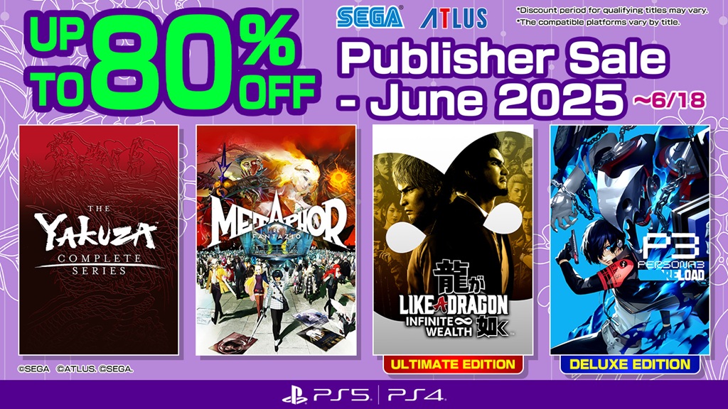 SEGA Publisher Sale June 2025.