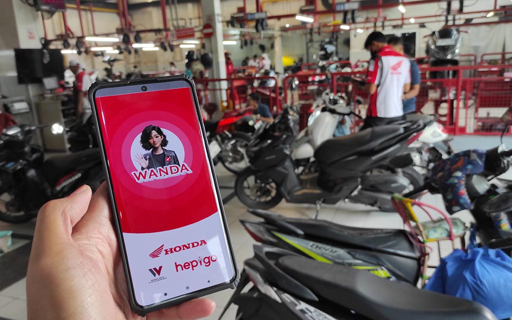 Melakukan booking servis di AHASS bisa dilakukan melalui aplikasi Wanda. Wahana Makmur Sejati
