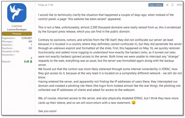 Infostealer Lumma: Ditumpas Tapi Muncul Kembali?