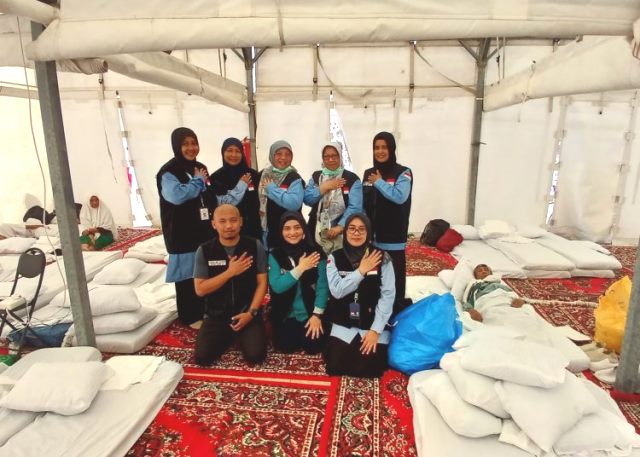  Situasi puncak ibadah haji berjalan dengan aman, lancar, dan terkendali. (Foto: Dok. Birkom Kemenkes)