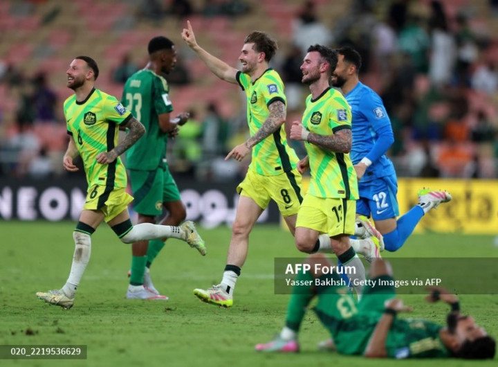 Arab Saudi Vs Australia: Tekuk Tuan Rumah, Socceroos Lolos ke Piala Dunia 2026