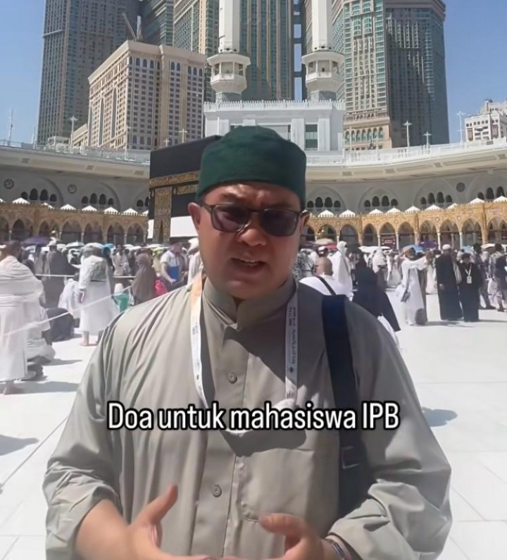 Rektor IPB Kirim Doa untuk Mahasiswa dari Tanah Suci