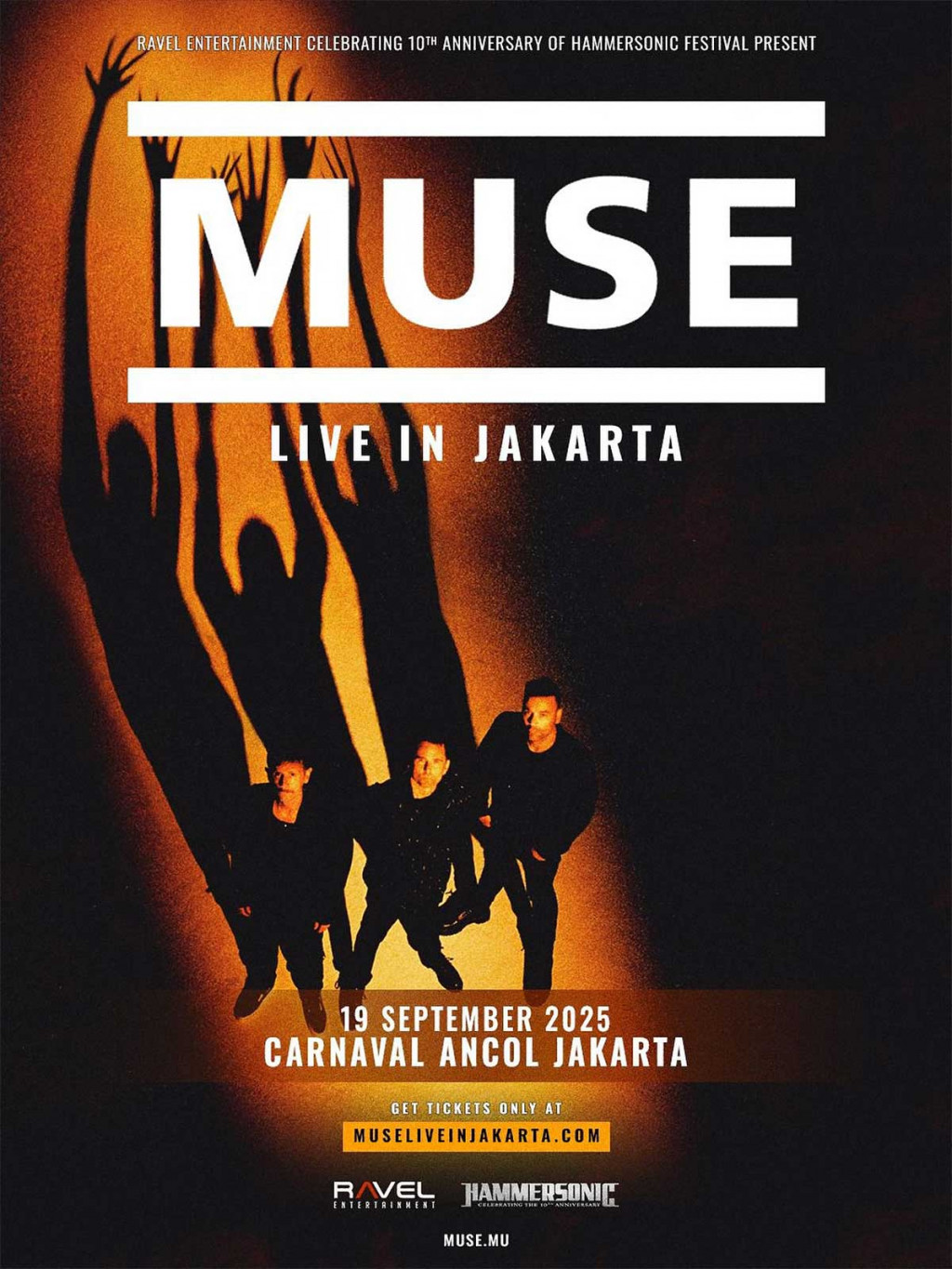 Konser Muse di Jakarta 2025 (Foto: Instagram/ravelentertainment)