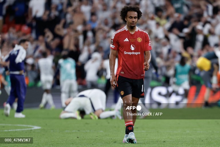 Penyerang Manchester United, Joshua Zirkzee (AFP/Thomas Coex)