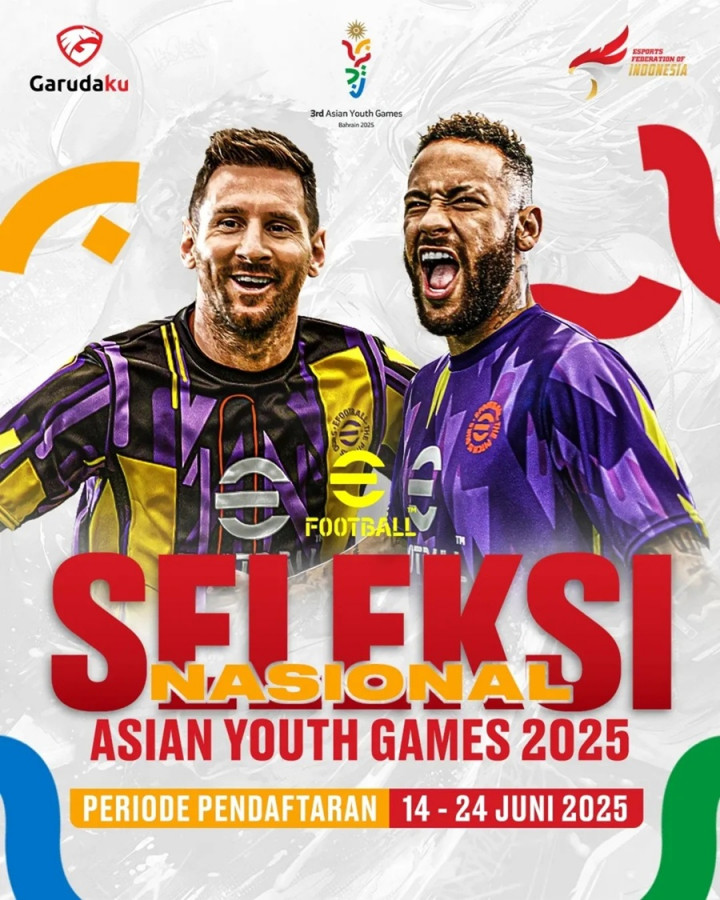 Para Pemain eFootball Merapat! PBESI Buka Seleksi Nasional Asian Youth Games 2025