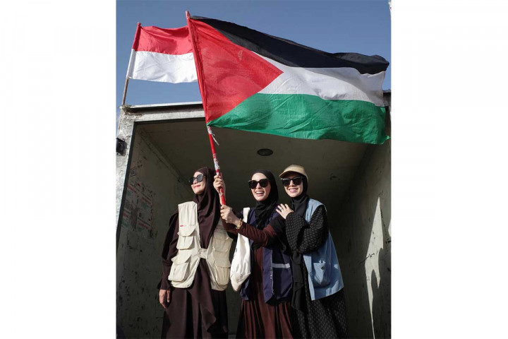 Ikut Aksi Bela Palestina, Zaskia Adya Mecca Dikepung Aparat Mesir