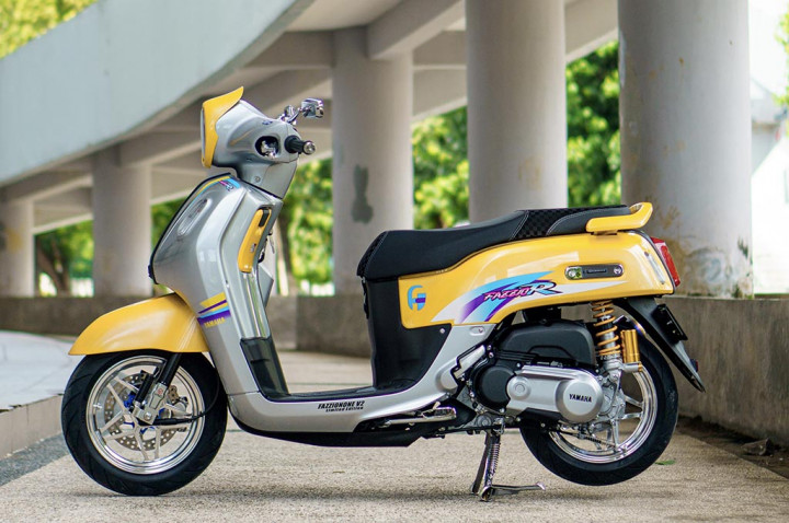 Terinspirasi Yamaha F1ZR, Modifikasi Fazzio Hybrid Bergaya Modern Racing