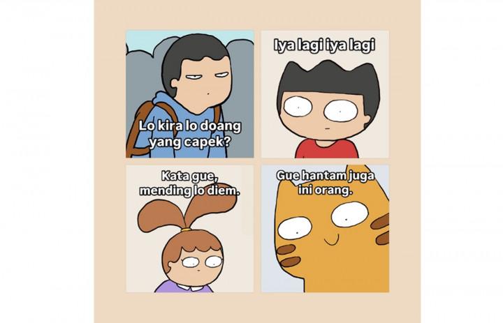 Line dan Tahilalats Punya Stiker Gen Z, Setiap Hari Misuh Misuh