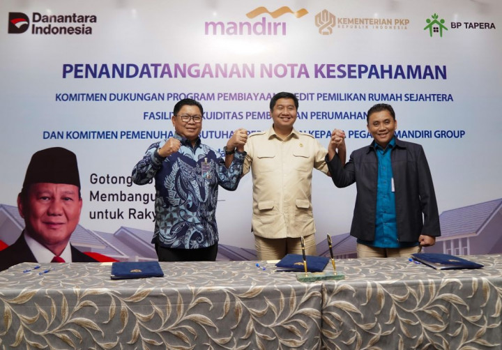 Kementerian PKP Gandeng Bank Mandiri dan BP Tapera untuk Akselerasi Pembiayaan Hunian Bersubsidi