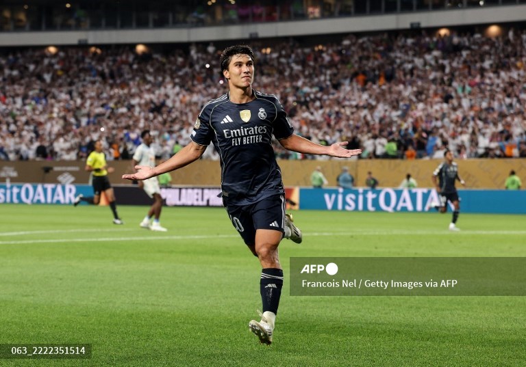 Penyerang Real Madrid, Gonzalo Garcia (AFP/Francois Nel)
