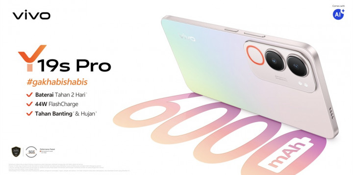 vivo Y19s Pro Resmi Meluncur di Jakarta Fair 2025, Bawa Baterai 6.000mAh