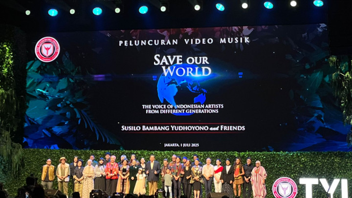 SBY Rilis Video Musik Lagu Ciptaannya 'Save Our World', Libatkan 35 Musisi Indonesia