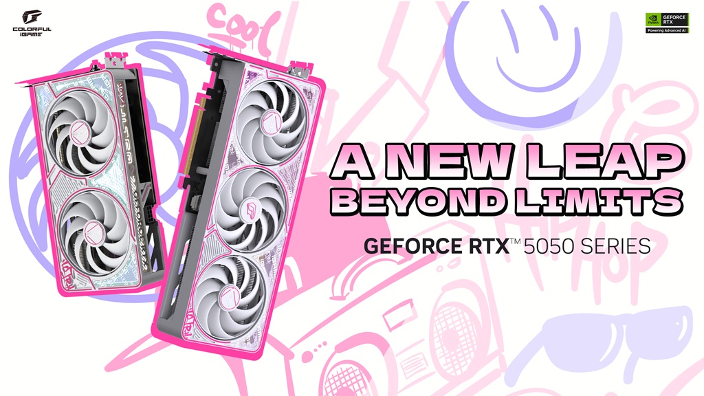 Lini kartu grafis terbaru Colorful berbasis NVIDIA GeForce RTX 5050.