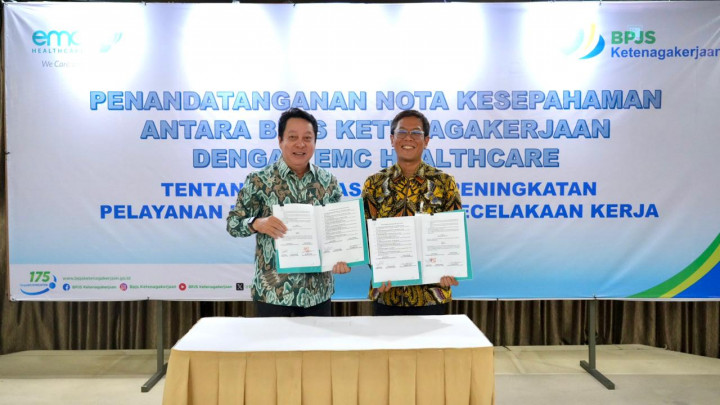 BPJS Ketenagakerjaan dan EMC Healthcare Teken MoU Perluasan Layanan Kecelakaan Kerja