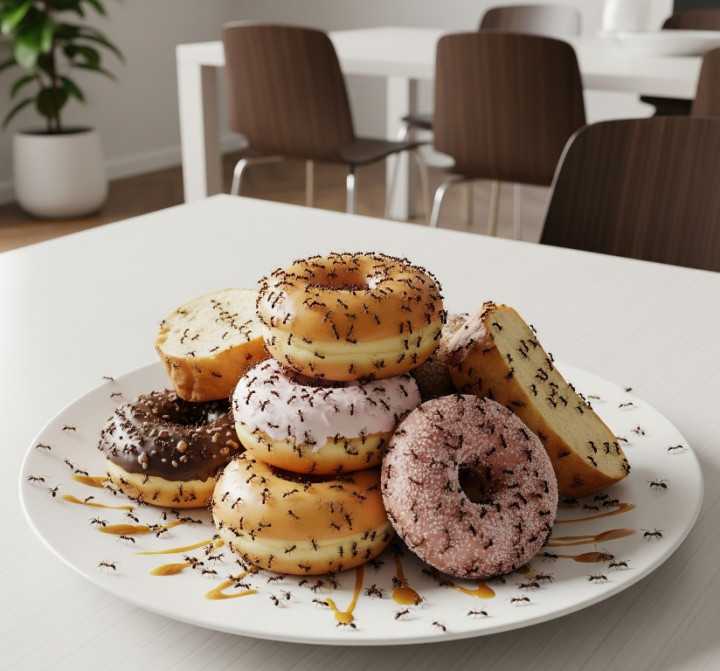 Makanan Dikerubungi Semut, Apakah Masih Dapat Dikonsumsi?