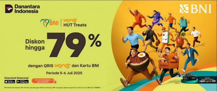 Sambut HUT ke-79, BNI Manjakan Nasabah dengan Promo Serba 79 dan Undian Spektakuler