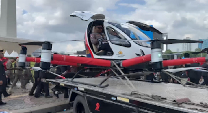 Langkah Polri Gunakan EHang 216-S Sebagai Drone Patrol Presisi Dinilai Tepat