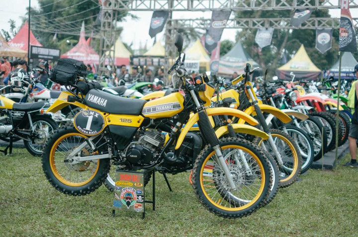Ribuan Motor Trail Klasik Ngumpul di Arisan Tril Tua ke-8 Bali