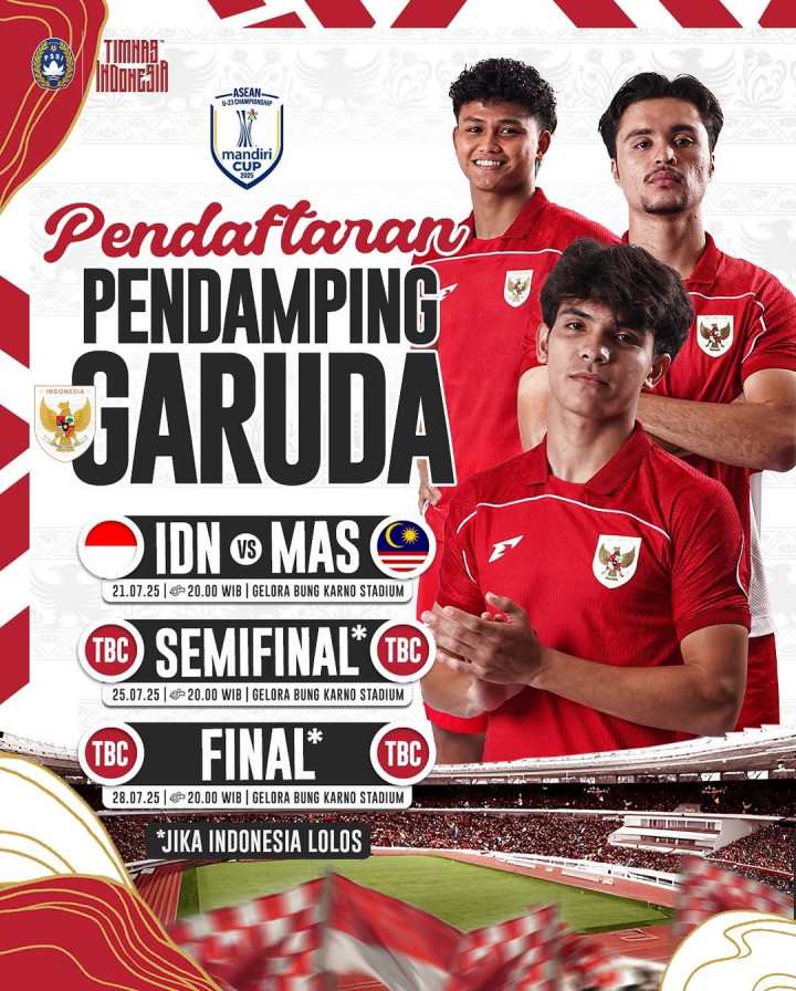 Yuk Daftar! PSSI Buka Pendaftaran Pendamping Garuda untuk Laga Timnas Indonesia U-23 di Stadion GBK